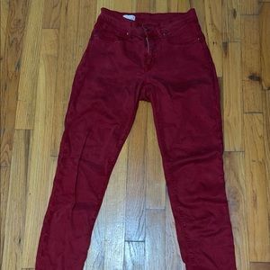 Gap red jeans